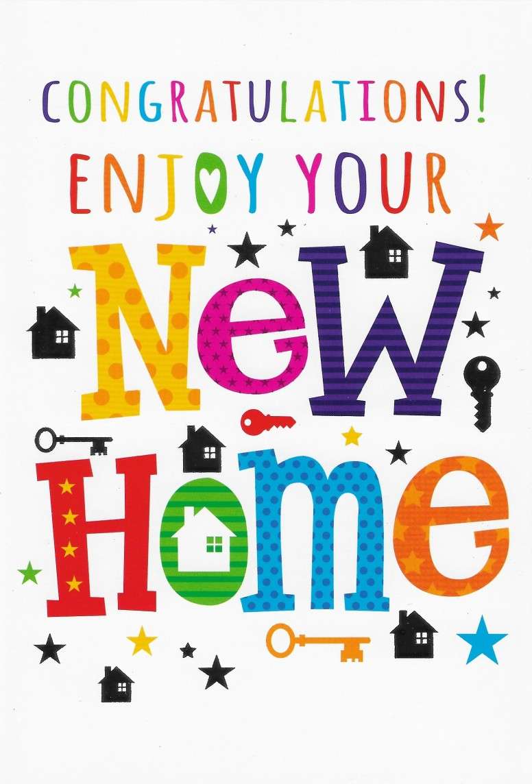 Congratulations Enjoy Your New Home Card