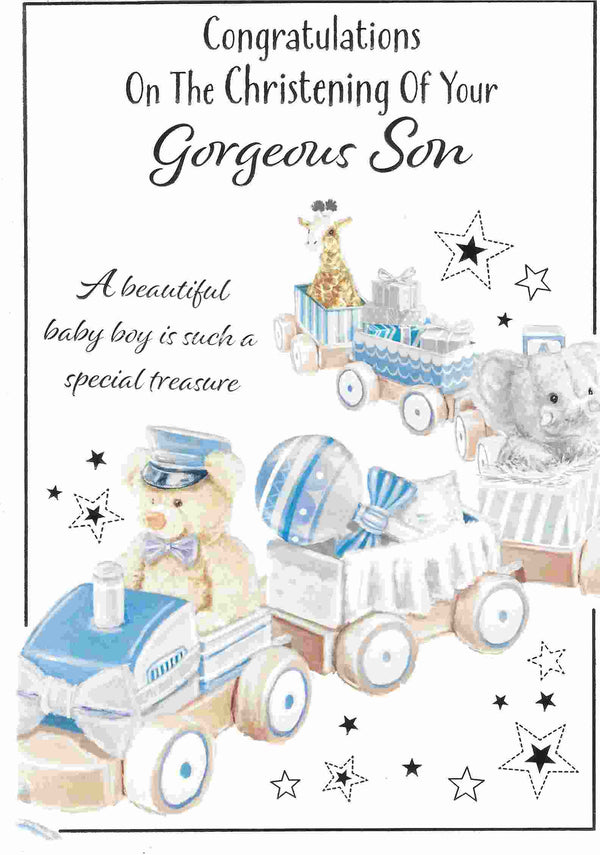 Christening Card - Gorgeous Son