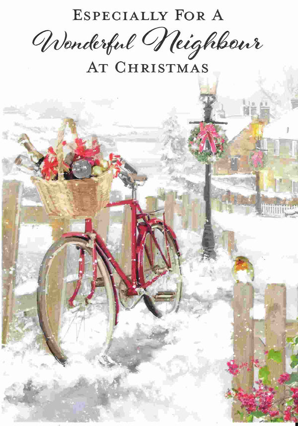Christmas Card - Especially For A Wonderful Neighbour