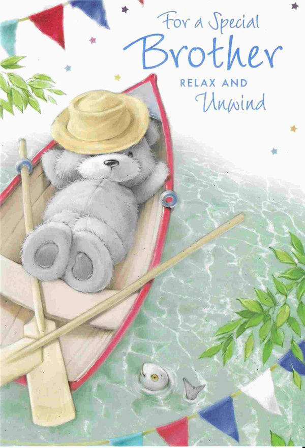 Birthday Card - Special Brother Relax