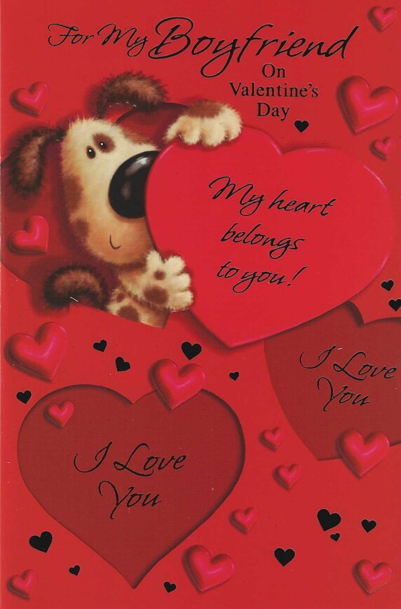 Valentine's Day Card - Large For My Boyfriend