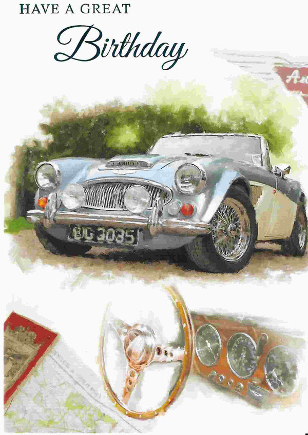 Birthday Card - Vintage Car
