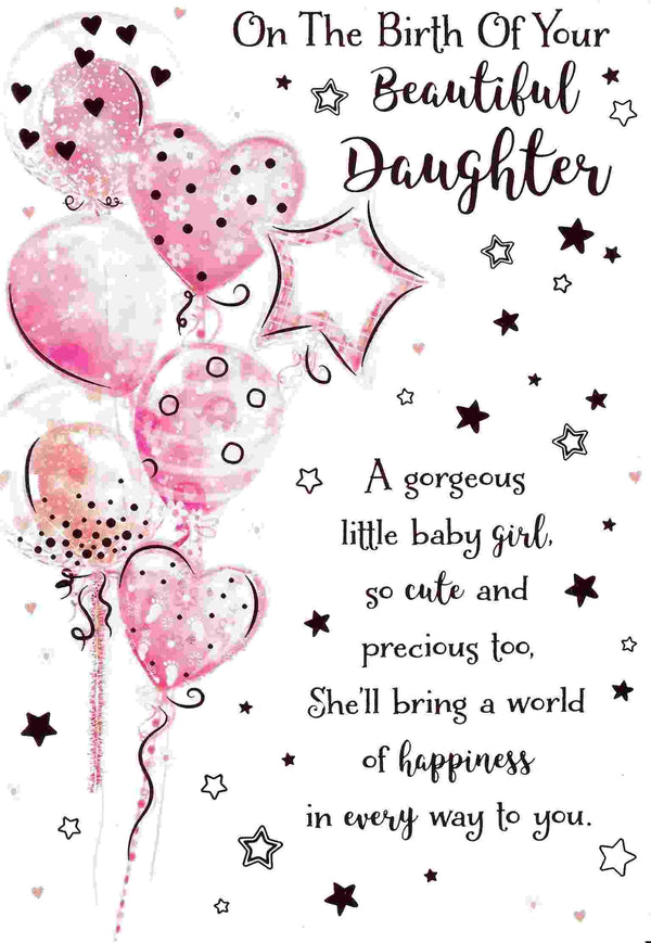 Birth Of Your Beautiful Daughter Card