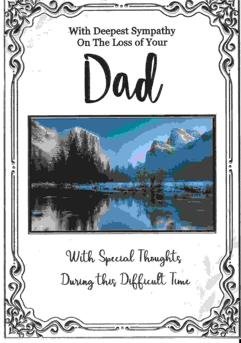 Sympathy Card - Loss Of Your Dad Blue Sky