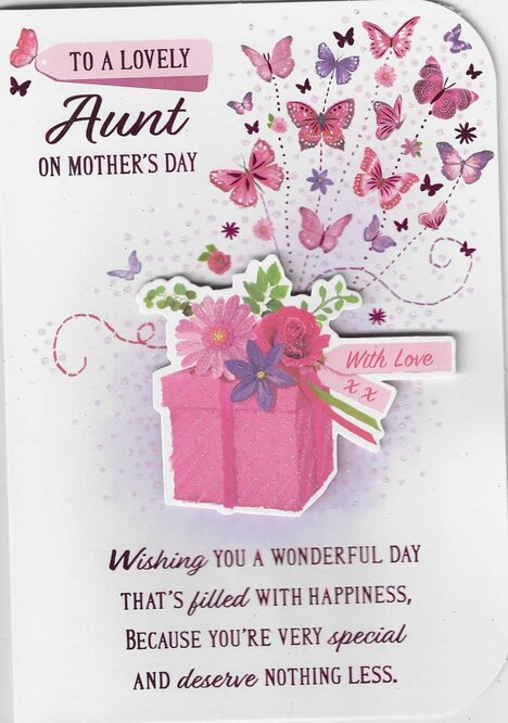 Mother's Day Card - To A Lovely Aunt