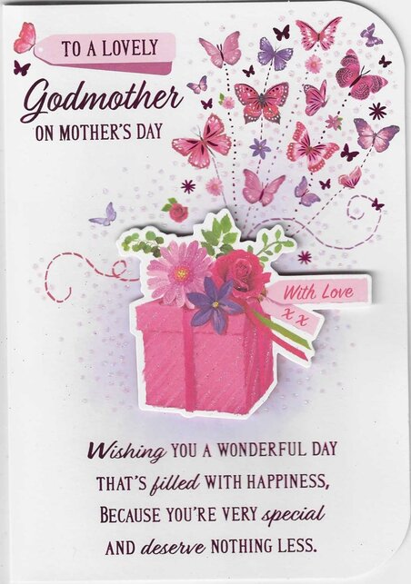 Mother's Day Card - To A Lovely Godmother