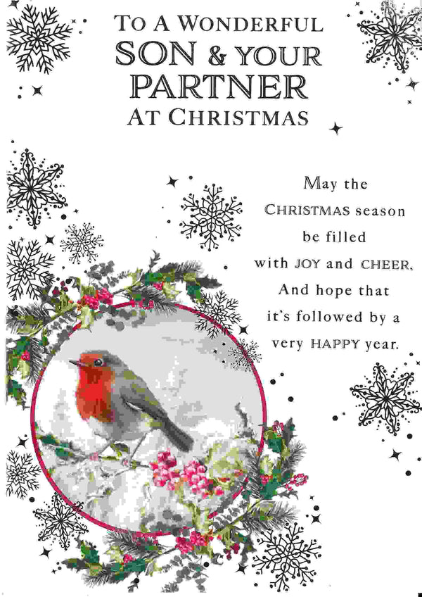 Christmas Card - To A Wonderful Son & Your Partner