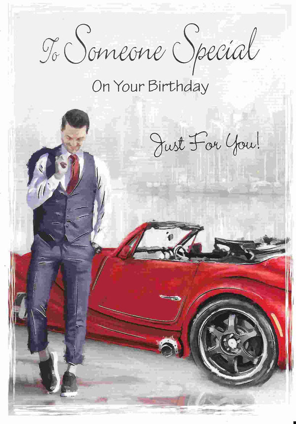 Birthday Card - Someone Special Red Car