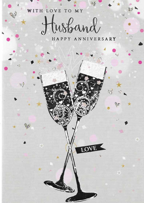 Anniversary Card - With Love To My Husband
