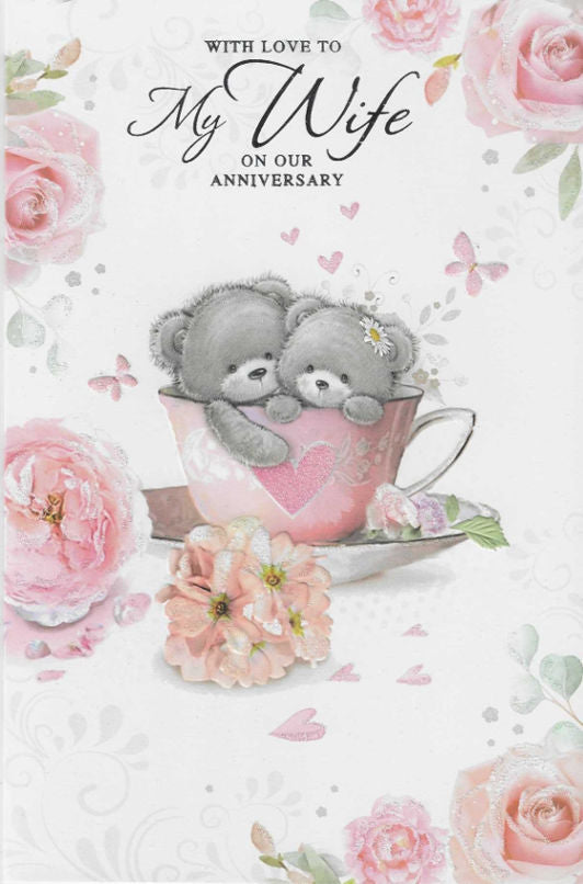 Anniversary Card - Large With Love To My Wife